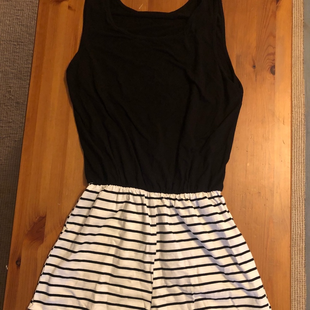 Striped romper